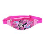 CTM® Girl's Minnie Mouse Adjustable Fanny Waist Pack, Pink