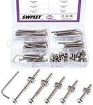 Swpeet 100Pcs Crib Hardware Screws,