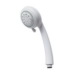 Blue Canyon Sirius Shower Head, High-Pressure Water Flow, Premium Plastic Shower Head for Bath with Anti-Block Nozzles, Customised bathing with 3 Mode Shower Spray, Easy to Install and Clean (White)