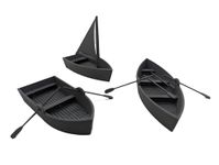 Small Sailing Rowing Boats Set | 28mm 1/56 Scale Miniature | RPG Tabletop Figure Diorama Landscape Modelling Wargaming Fantasy Wargames Model Scenery Terrain Scatter Roleplaying 3d Printed Paintable
