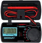 ALLOSUN Digital Multimeter/DMM/Multi Tester Amp/Ohm/Volt Meter, w/Diode and Continuity Test Pocket Size