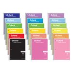 Oxford Spiral Notebook 18 Pack, 1 Subject, College Ruled Paper, 8 x 10-1/2 Inches, Assorted Colors, 70 Sheets (65206)