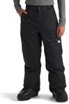 The North Face Boys' Freedom Insulated Pant | Waterproof Snow Pants for Ski & Snowboard, Ankle Gaiters, Adjustable Waist, Secure Zip Pockets, TNF Black, Medium
