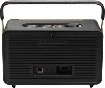 JBL Authentics 300 Portable Smart Speaker – Wi-Fi, Bluetooth, Black Retro