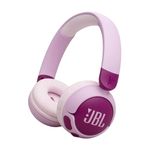 JBL Junior 320 BT, Wireless On-Ear Bluetooth Headphones for Kids with Built-In Mic, 50 Hours Playback, JBL Safe Sound, Low Volume, Easy Controls and Sticker Set, Purple