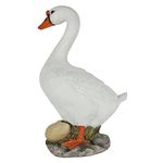 The Decorshed Small Duck with Egg, Cute Duck for Home Decor, Garden Decor, Garden Statue,