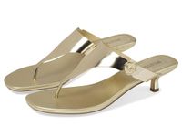 Michael Kors Women's Lucinda Kitten Slide Sandal, Pale Gold, 3 UK