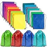 Bramble - Premium Drawstring Sports Gym/School Bags, Party Bags, School & Travel Bag in Assorted Colours - 43 x 34 cm (30 Pack)