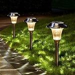 GIGALUMI 8 Pack Solar Pathway Light