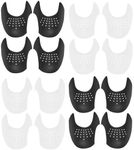 8 Pairs Shoe Crease Protector Guards Toe Box, Esforzarse Anti-Wrinkle Shoes Protectors for Sneaker and Casual Shoes, Shoes Crease Anti Guards Protectors(Large Size, Black,White)