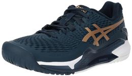 ASICS Mens Gel-Resolution 9 French Blue/Pure Gold Tennis Shoe - 8 UK (1041A468.960)