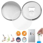 BEAMNOVA 50 Sets of 75mm 2.95 in (Approx. 3 inch) Metal Button Parts Supplies Fridge Magnet Bottle-Opener for Button Maker Machine Round Pin Maker, Supplies Only, Machine NOT Included