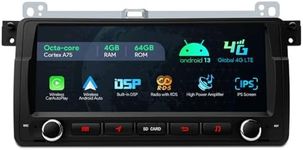 XTRONS for 1998-2005 BMW E46 Radio, 8.8” Android 13 Octa Core 4GB+64GB Car Radio, Touch Screen Built-in DSP CarPlay Android Auto 4G LTE