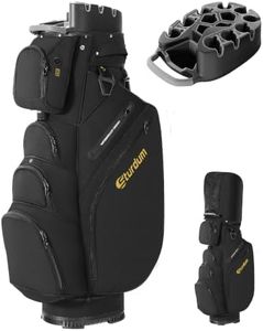 Sturdum 14-Way T-Lock Golf Cart Bag with Rigid Inner Shell