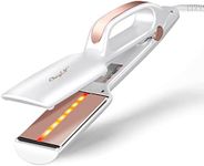 CkeyiN Infrared Flat Iron Hair Straightener, 2.3 Inch Extra Wide Ion Ceramic Straightening Irons with Handle Design, PTC Fast Heating 6 Speed Temperature Adjusted for All Hair Type