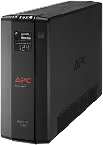 APC UPS 1350VA UPS Battery Backup and Surge Protector, BX1350M Backup Battery Power Supply, AVR, Dataline Protection