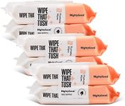 MightyGood. Wipe That Tush Flushable Wipes - 6 Packs of 50 Wipes - 300 Total Wipes - Hypoallergenic & Fragrance-Free Wipes with Aloe - Flushable Tested & Septic-Safe