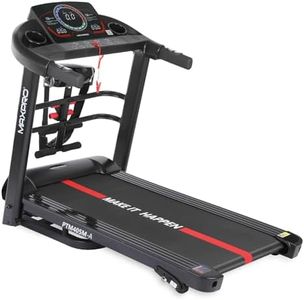 MAXPRO PTM405MA Impact PRO 4.5HP Peak DC Motor Multifunction Foldable Treadmill for Home Gym with Massager,Free Diet Plan,Max.Speed 14km/hr,Fit Show App,Running Machine for Home use with LED Display