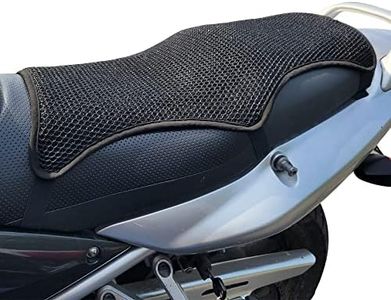 Badass Moto Air Cooling Pad Motorcycle Seat Cushions, 3D Mesh Sport Touring Pad, Breathable Cover, Stays Cool in Sun, Great Gift Idea - X LONG