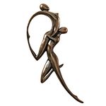 Design Toscano EU6790 Dance of Desire Couple Wall Sculpture, Polyresin, Black, 58.5 cm