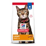 Hill's Science Diet Adult Light Dry Cat Food, Chicken Recipe, 4 lb Bag