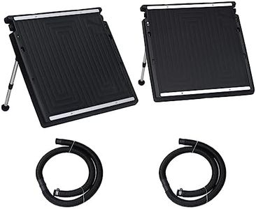 vidaXL Double Pool Solar Heating Panel - Extend your Swimming Season, Suitable for Above-Ground Pools, PE and Aluminium Construction, Adjustable Support Feet.