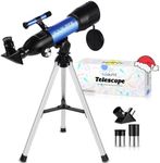 Kids Telescope, 50mm Aperture 360mm Refractor Telescope with Tabletop Tripod and Two Eyepieces, Perfect for Astronomy Beginners, for Kid 6 to 18 Years Old, Exclusive Kids Toy Gift