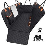 EasyHaWei Dog Car Seat Cover for Back 600D Scratchproof Nonslip Durable Waterproof Cars Pet Backseat Covers with Mesh Window Dogs Hammock Car,SUV, Truck (54" W x 58" L)