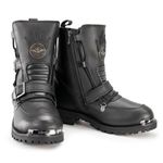 Milwaukee Leather MBM9076 Men’s Black Tactical Logger Leather Boots with Buckle Enhancement - 9