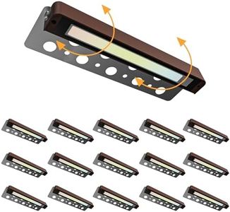 Lawyettle 16-Pack 12 Inch LED Hardscape Lighting, 5CCT Retaining Wall Lights, Low Voltage Landscape Lighting, 12-15V AC/DC Paver Light, 5W Outdoor Step Lights, ETL