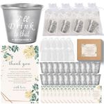 Colifolu 50 Set Wedding Favors for Guests Bulk 50 Wedding Shot Glasses Cheers to Love Stainless Steel Shot Glasses 50 Thank You Cards with Organza Bags for Guest Wedding Newlyweds Bridal Shower Gifts