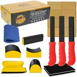 Dura-Gold Luthier Acoustic Guitar Master Woodworker Hand Sanding Block Set with 40 Sheet Hook & Loop Sandpaper Kit - Music Radius Repair Tools, Convex & Concave Profile Shapes, File Sticks - Sand Wood