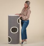 Large Cat Scratching Barrel Coony Lounge Cream Beige Sisal carpet posts 44cm Ø cat tree scratcher scratching post activity centre for large cats