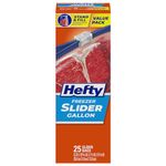 Hefty Slider Freezer Bags - Gallon, 9 Boxes of 25 Bags (225 Total)