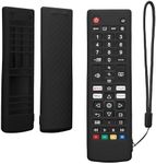 kwmobile Case Compatible with LG Smart TV AKB Case - Soft Silicone Cover for Remote Control - Black