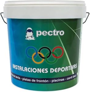 PECTRO Floor Paint, Concrete Paint, Indoor and Outdoor Use, 4 L, Colour for Sports Facilities, Basement, Patio, Storage Room, Garage, Tennis Court, Paddle Courts - Colours (4 L, White)