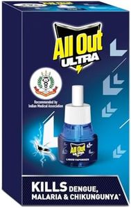 All Out Ultra Liquid Vaporizer Refill (45ml) | Kills Dengue, Malaria & Chikungunya Spreading Mosquitoes| India's Only Mosquito Killer Brand Recommended by Indian Medical Association