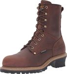 Carolina Men's CA9821 Elm 8Steel Toe Waterproof Logger Brown 8.5 D