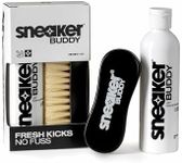 SneakerBuddy® Trainer & Shoe Cleaning Kit – Non-Abrasive Sneaker Cleaner with Durable Ergonomic Brush – Safe for Leather, Suede, Mesh, Canvas & More – Perfect for Cleaning All Footwear
