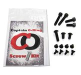 Ego 9-11, Etek 3-5, Etha, LV1/LVR, CS1/CSR, GEO 1-3.5, GTEK, GTEK 160R Blackout Screw kit by Captain O-Ring