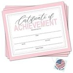 25 Pink Certificate of Completion A