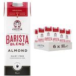 Califia Farms Almond Barista Blend - Plant Based, Lactose Free, Dairy Free, Vegan Drinks, Milk Alternative Multipack (6 x 1L)