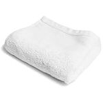 Silvon White Luxury Antibacterial Hand Towel - 7% Ionic Silver Yarn, 93% Supima Cotton - Soft, Absorbent, Odor-Free, 28 x 16 inches