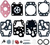 BlueStars K20-WYL Carburetor Rebuild Kit with Primer Bulb - Compatible with WYL WYL Series Carb & Shindaiwa R200 S200 230 T2500 XS200 XT2500 Gx22 GT1100 CS221 - Replaces 753-04014 615-873 As Pictured