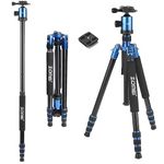 ZOMEi ZOMEi Camera-Tripod-Z818-BL Tripod Light Weight Heavy Duty Portable Magnesium Aluminium Travel Tripod with Ball Head Quick Release Plate for Canon Sony Nikon DSLR Cameras