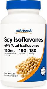 Nutricost Soy Isoflavones 150mg, 180 Veggie Capsules - Gluten Free, Non-GMO, Vegetarian Friendly