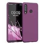 kwmobile Case Compatible with Huawei P30 Lite Case - Soft Slim Protective TPU Silicone Cover - Magenta Purple