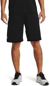 Under Armour Men's Raid 2.0 Gym Shorts, Black (001)/White, Medium