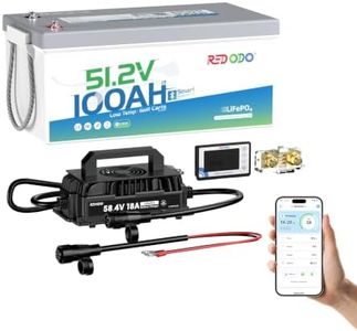 Redodo 48V 100Ah LiFePO4 Golf Cart Battery Set, 200A BMS, Bluetooth