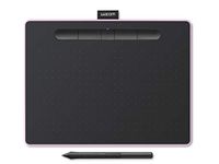 Wacom Intuos M, Bluetooth Pen Tablet, wireless graphic tablet for painting, sketching and photo retouching with 5 creative software downloads, berry pink – ideal for work from home and remote learning